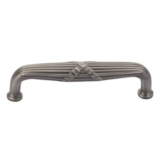 Emtek Solid Brass & Stainless Steel Ribbon & Reed 8" Door Pull