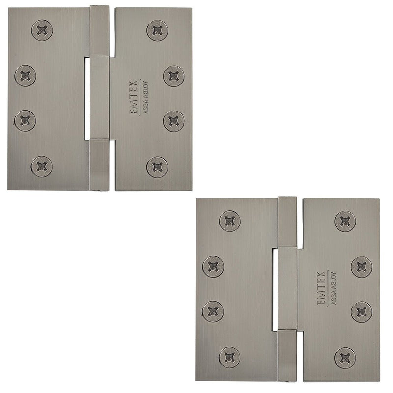 Emtek 96315 Brass, Square Barrel, Heavy Duty Hinge