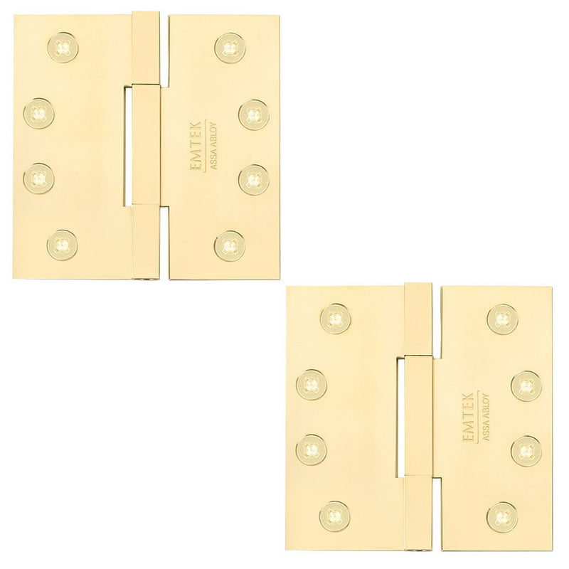 Emtek 96315 Brass, Square Barrel, Heavy Duty Hinge