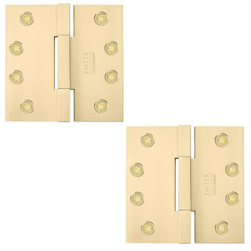 Emtek 96315 Brass, Square Barrel, Heavy Duty Hinge
