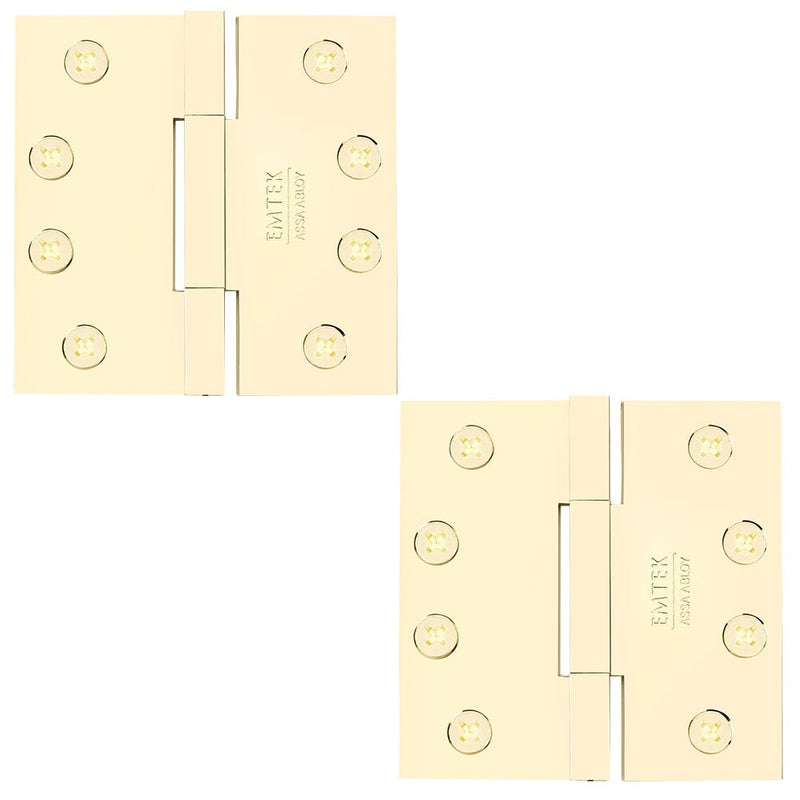 Emtek 96315 Brass, Square Barrel, Heavy Duty Hinge