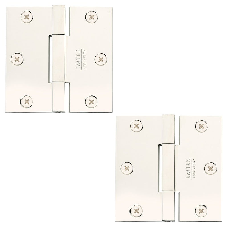 Emtek Brass, Square Barrel, Heavy Duty Hinge