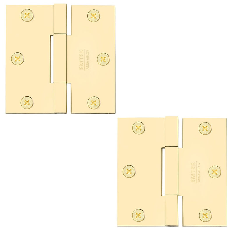 Emtek Brass, Square Barrel, Heavy Duty Hinge