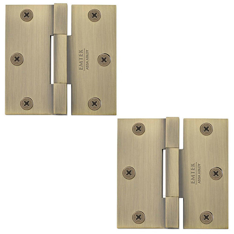 Emtek Brass, Square Barrel, Heavy Duty Hinge