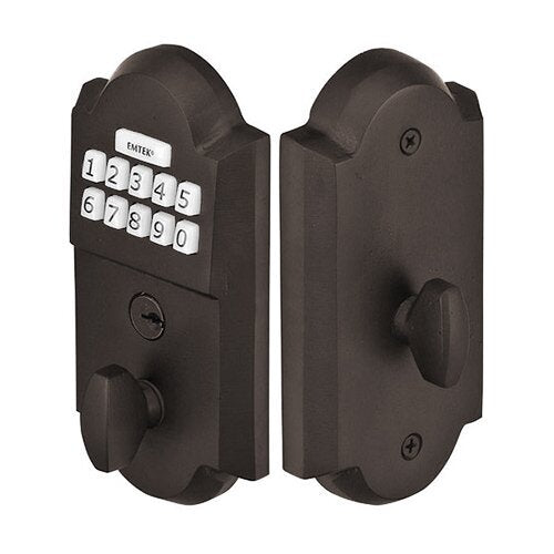 Emtek Sandcast Bronze Style Electronic Keypad Deadbolt