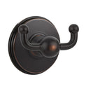 Emtek 2609 Traditional Brass Double Hook with Brass Watford Rosette