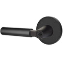 Emtek L Square Smooth Key In Lever Lockset Single Cylinder with disk Rosette