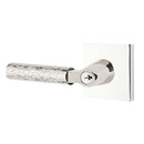Emtek L Square hammered Key In Lever Lockset Dummy, Pair with Square Rosette