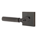 Emtek L Square knurled Key In Lever Lockset Dummy, Pair with Square Rosette