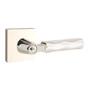 Emtek L Square tribeca Key In Lever Lockset Dummy, Pair with Square Rosette