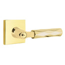 Emtek L Square tribeca Key In Lever Lockset Dummy, Pair with Square Rosette