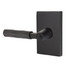 Emtek L Square Tribeca Key In Lever Lockset Single Cylinder with Modern Rectangular Rosette