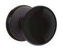 Emtek Brass Rosette Ebony Knob Concealed Screws With Watford Rosette