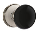 Emtek Brass Rosette Ebony Knob Concealed Screws With Watford Rosette