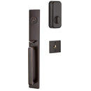 Emtek Single Cylinder Lausanne Handleset EMPowered Motorized Smart Lock Upgrade With Verve Knob