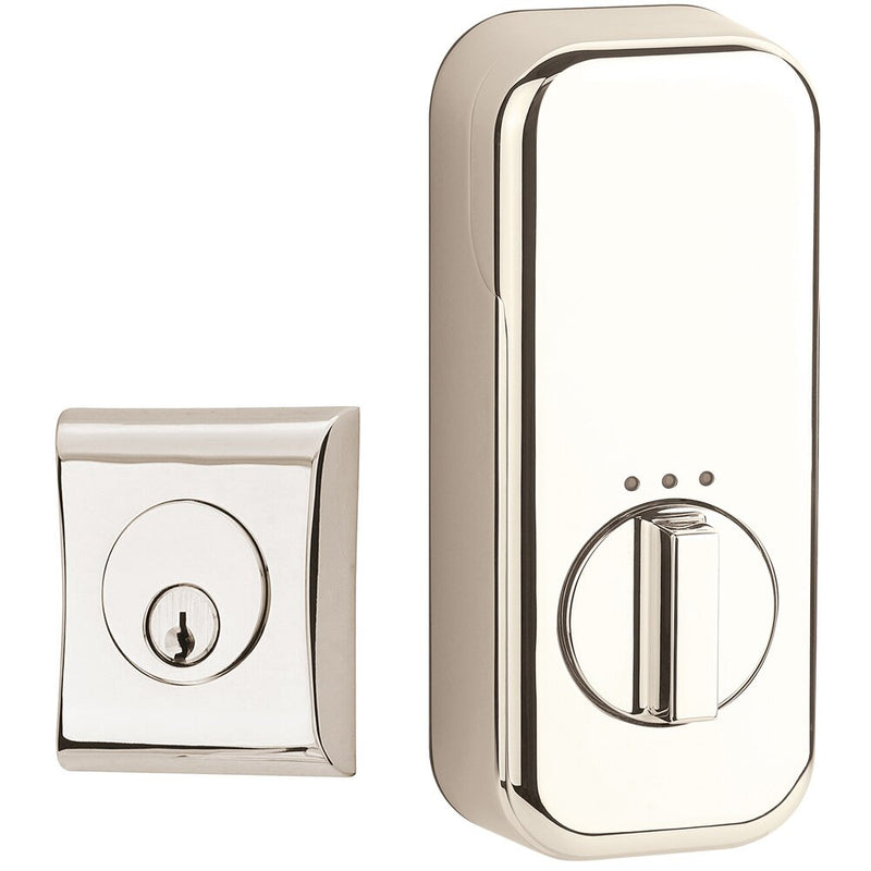 Emtek Neos Single Cylinder Deadbolt with EMPowered Motorized Smart Lock Upgrade