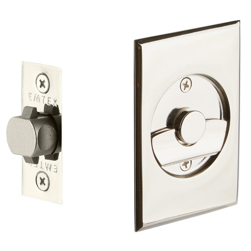Emtek Tubular Rectangular Pocket Door Locks