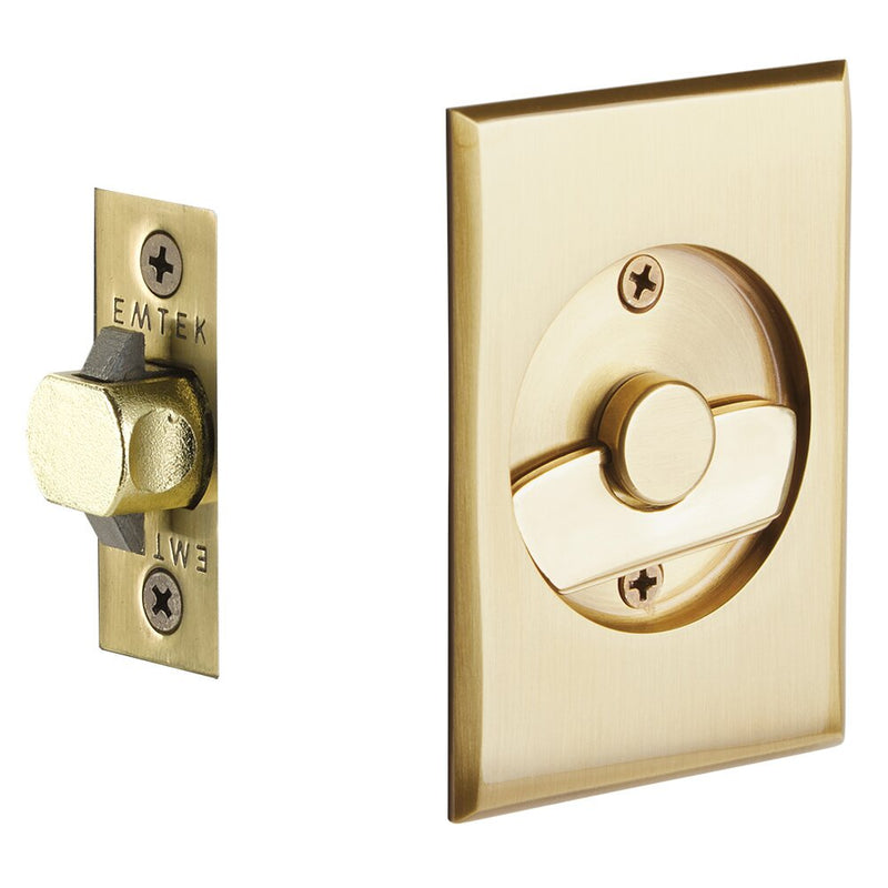 Emtek Tubular Rectangular Pocket Door Locks