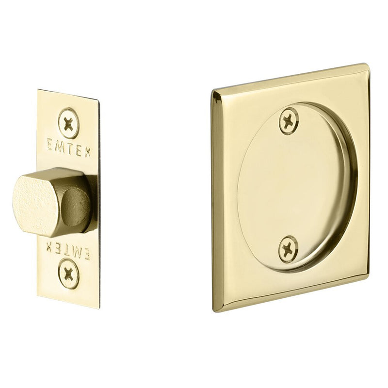 Emtek Tubular Square & Round Pocket Door Locks