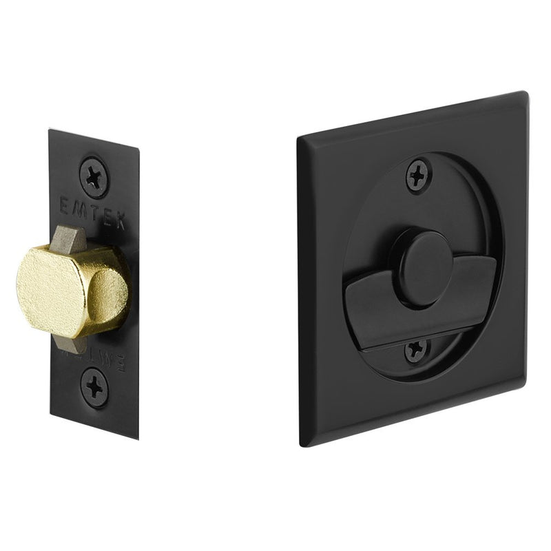 Emtek Tubular Square & Round Pocket Door Locks
