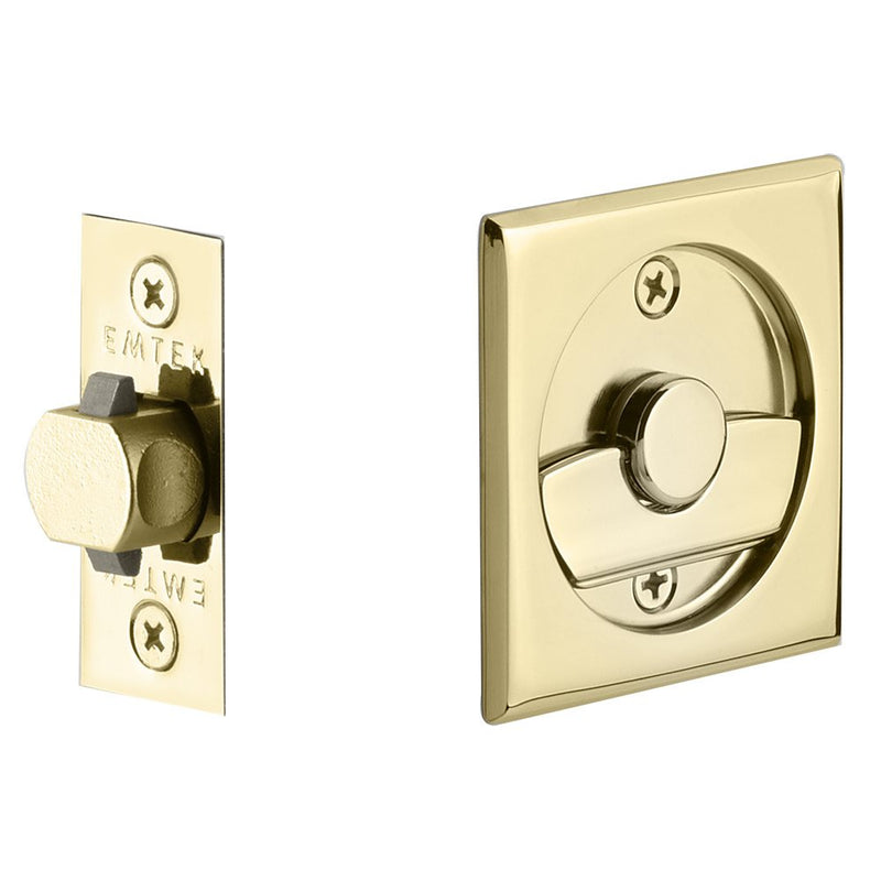 Emtek Tubular Square & Round Pocket Door Locks