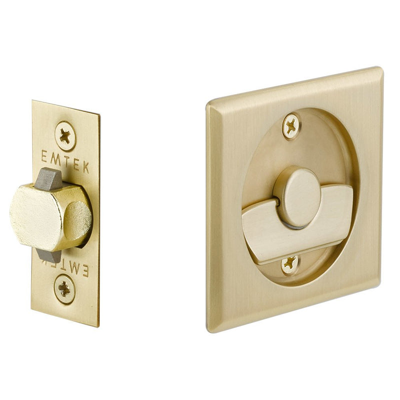 Emtek Tubular Square & Round Pocket Door Locks
