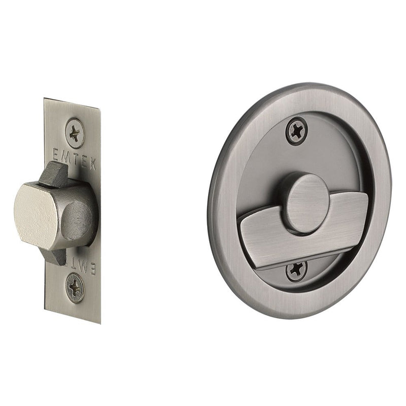 Emtek Tubular Square & Round Pocket Door Locks