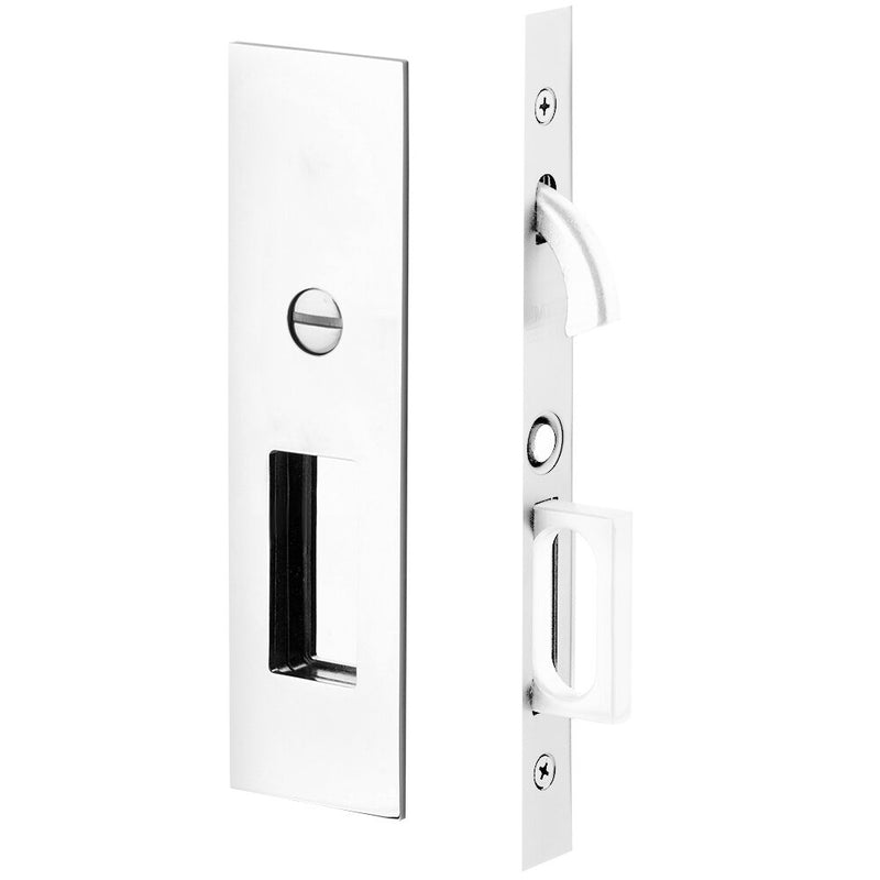 Emtek Narrow Modern Rectangular Pocket Door Mortise Lock