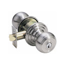 Emtek Modern Rectangular Two Point Lock with Waverly Knob
