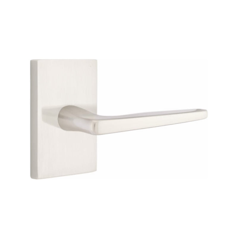 Emtek Hermes Lever Concealed Screws with Modern Rectangular Rosette