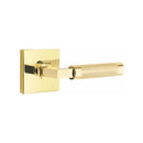 Emtek Select L-Square Knurled Lever Concealed Screws with Square Rosette