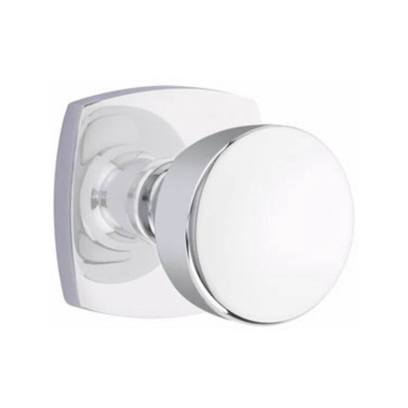 Emtek Laurent Knob  Concealed Screws with Urban Modern Rosette