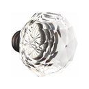Emtek Marietta Brass Tubular Entry set with Diamond Glass Knob