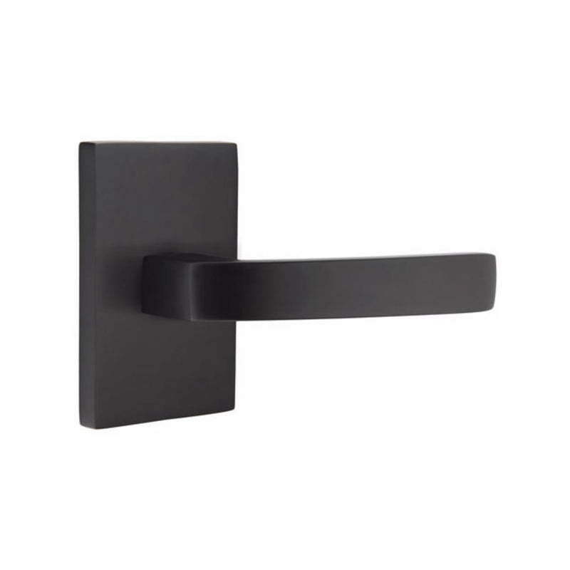 EMTEK Breslin Lever Concealed Screws with Modern Rectangular Rosette