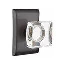 Emtek Modern Square Knob Concealed Screws with Neos Rosette