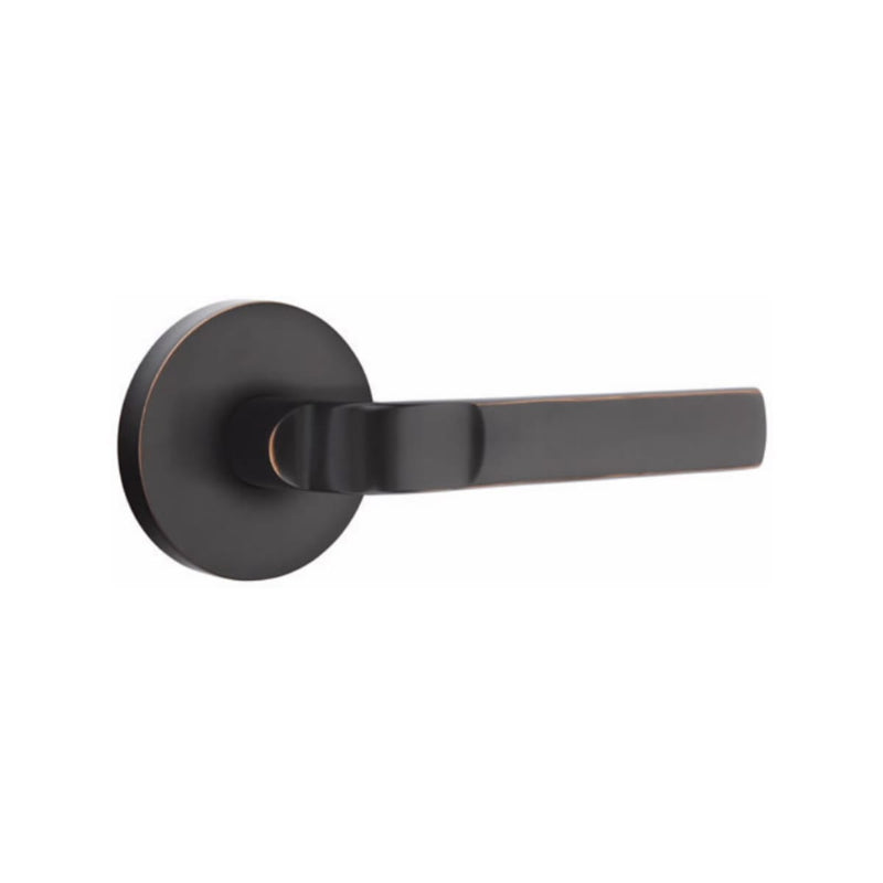 EMTEK Aston Lever Concealed Screws with Disk Rosette