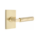 Emtek Select L-Square Tribeca Lever Concealed Screws with Modern Rectangular Rosette