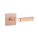 Emtek Select L-Square Smooth Lever Concealed Screws  with Square Rosette