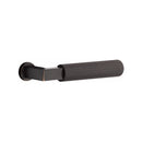 Emtek Knoxville Brass Tubular Entry set with Select L-Square Straight Knurled Lever