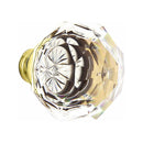 Emtek F13 Function Brisbane Mortise Handleset with Diamond Glass Knob