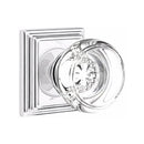 Emtek Georgetown Knob Concealed Screws With Wilshire Rosette