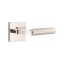 Emtek Select L-Square Straight Knurled Lever Concealed Screws with Square Rosette
