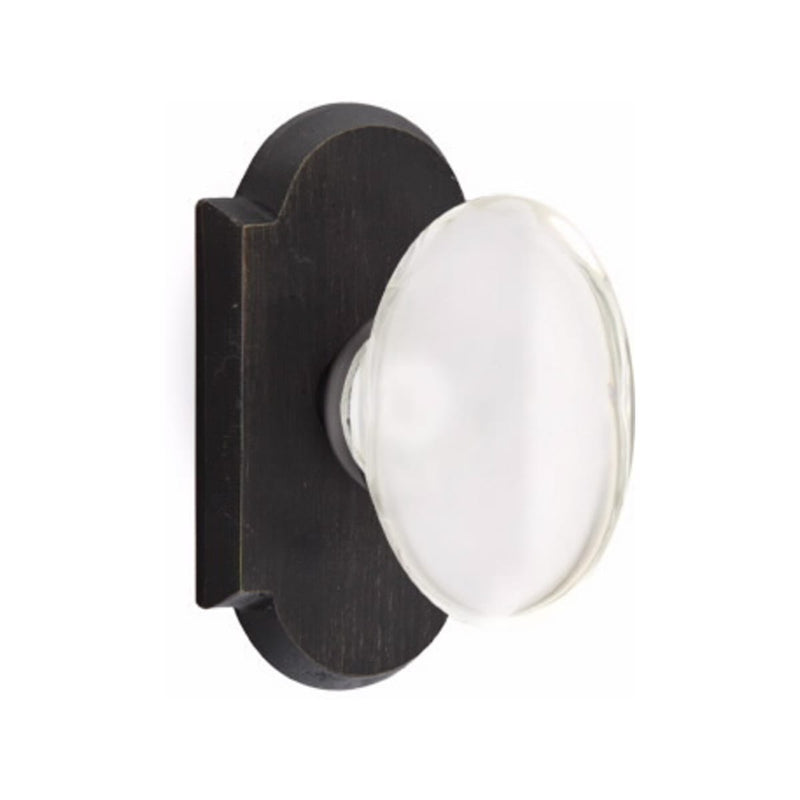 Emtek Glass Hampton Knob Concealed Screws with