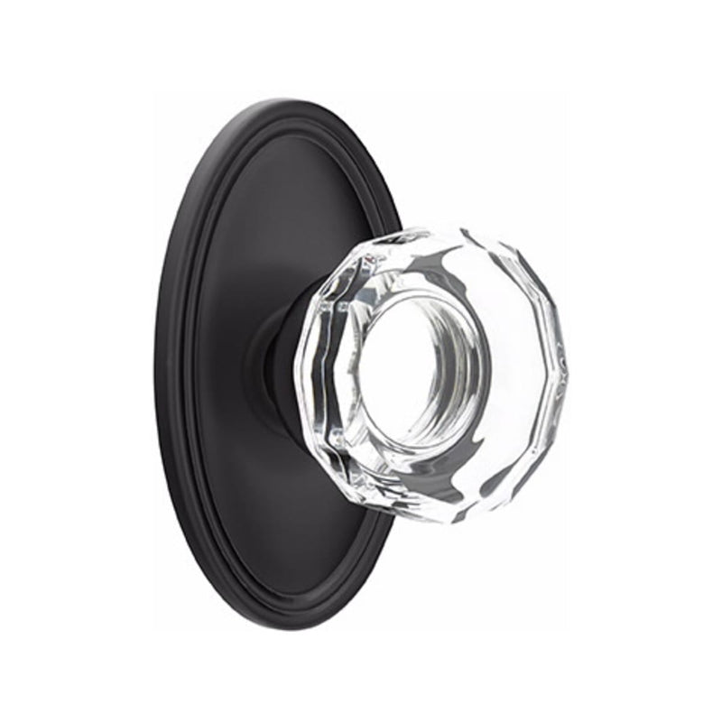 Emtek Lowell Knob Concealed Screws With Oval Rosette