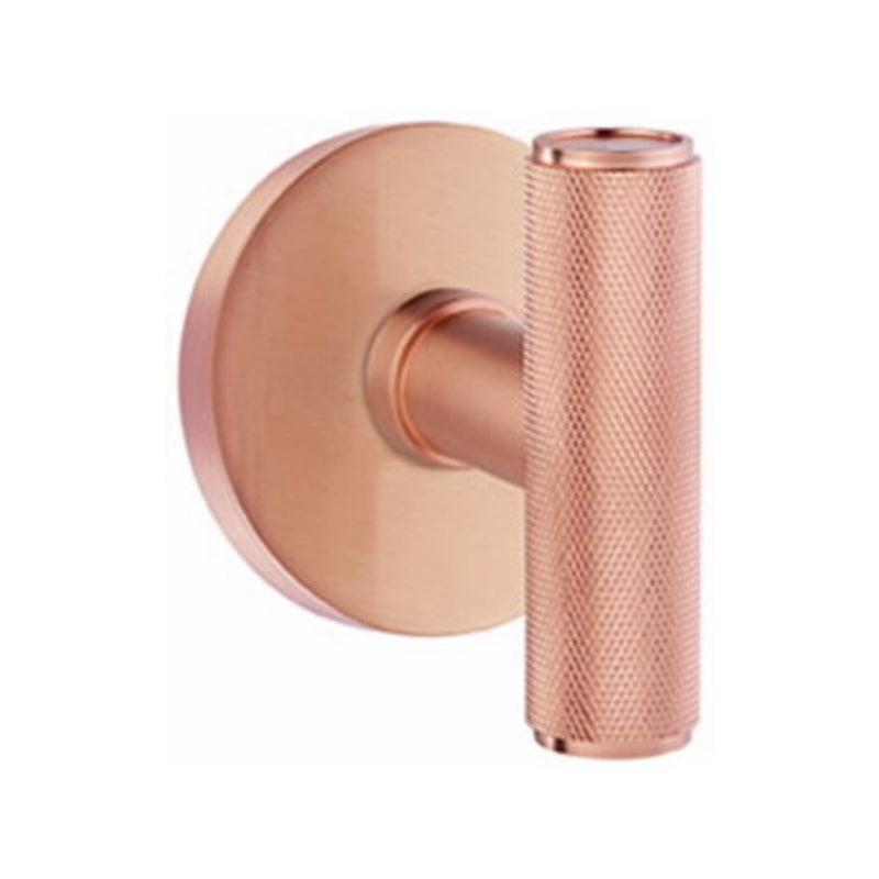 Emtek Ace Knurled Knob Concealed Fasteners with Disk Rosette