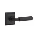 Emtek Select L-Square Straight Knurled Lever with Quincy Rosette