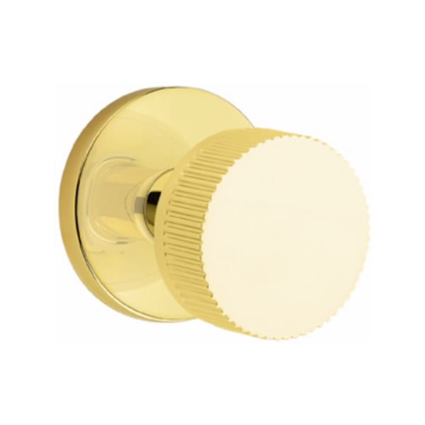 Emtek Select Conical Straight Knurled Knob Concealed Screws with Disk Rosette