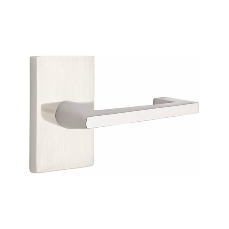 EMTEK Argos Lever Concealed Screws with Modern Rectangular Rosette