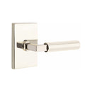 Emtek Select L-Square Faceted Lever Concealed Screws with Modern Rectangular Rosette