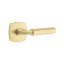 Emtek Select R-BAR Faceted Lever Concealed Screws with Urban Modern Rosette